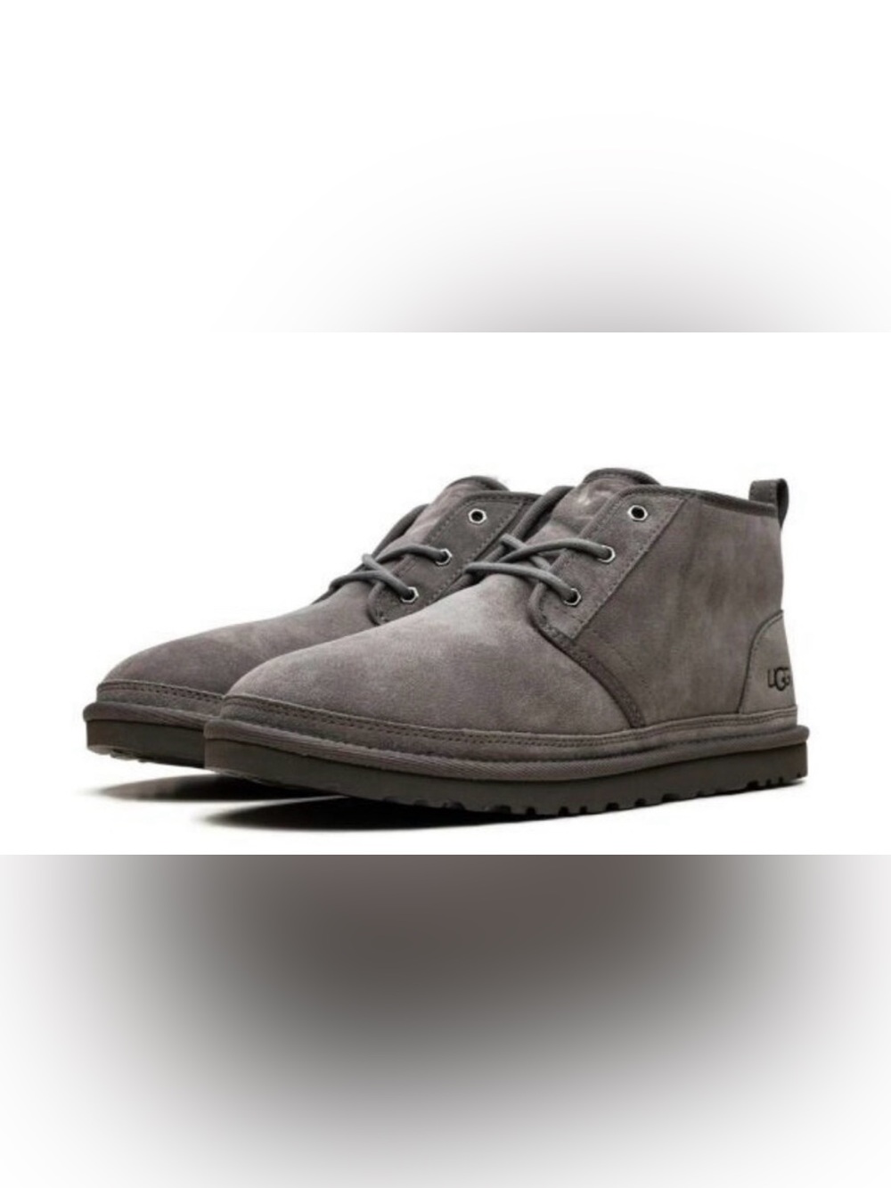 UGG Neumel Gray Ankle Suede Shearling Apres Ski Travel boots size 7
